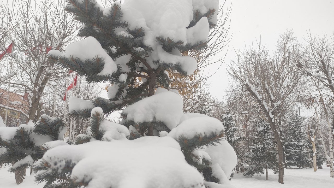 Mart ayında nefes kesen kar manzarası