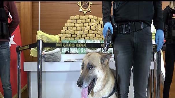 Masa örtülerine emdirilmiş 17 kilo afyon sakızı buldu!