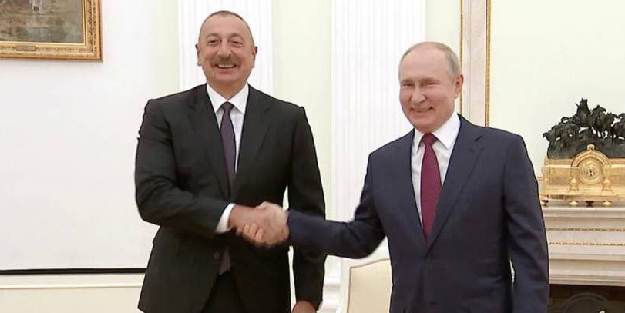 Masadaki zaferin ardından Aliyev ile Putin'den görüşme