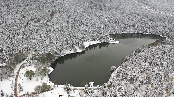 Masalsı kış manzarası hayran bıraktı
