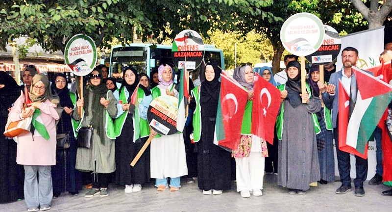 MASİDAP'tan Filistin'e destek: Katil İsrail, Filistin'den defol