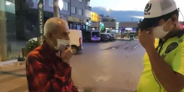 Maske cezası kesilen adamdan akılalmaz hareket