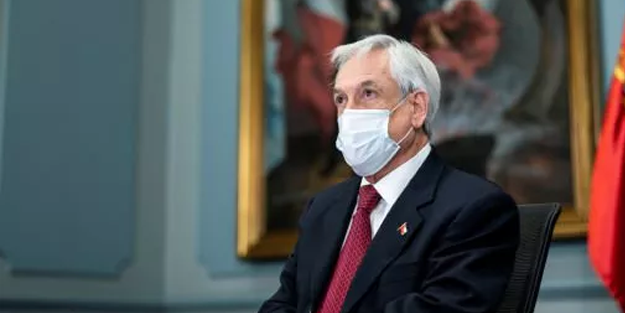 Maske takmayan Şili Devlet Başkanı'na ceza kesildi