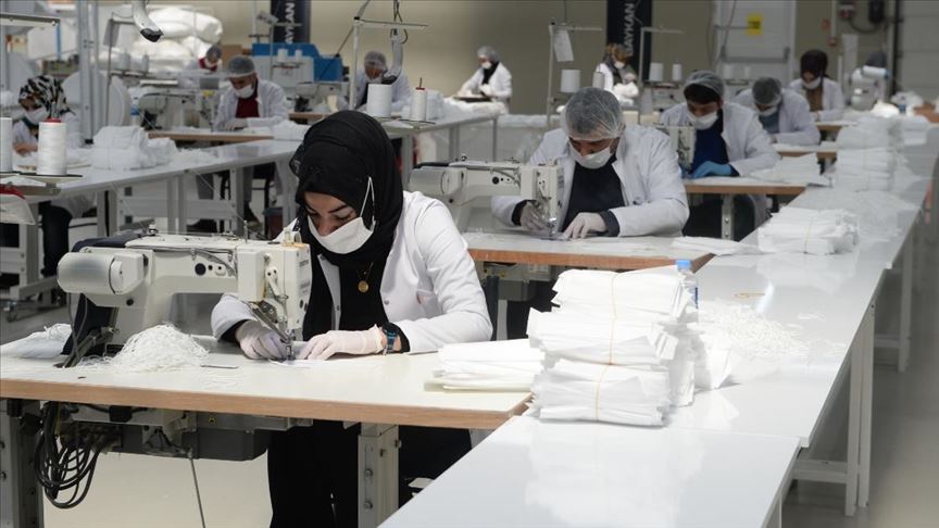 Maske üretimine Malatya'dan büyük katkı