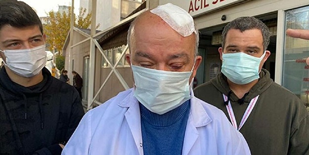 Maske uyarısı yapan doktora taşlı saldırı
