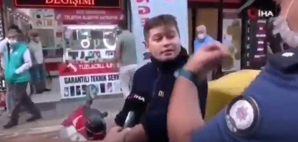 Şaka gibi olay! Maske takmayıp tehdit savurdu