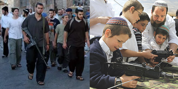 'Masum' sivillere bakın! İsrail sivillere binlerce tüfek dağıtıyor