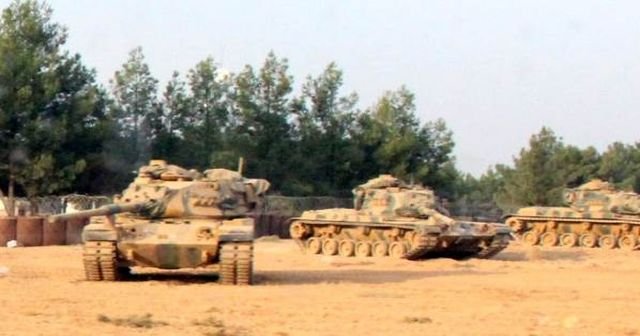 Mayınların temizlendiği bölgelere tanklar gönderildi