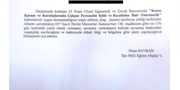 MEB'de hâlâ sakalla, kıravatla uğraşan kafa!