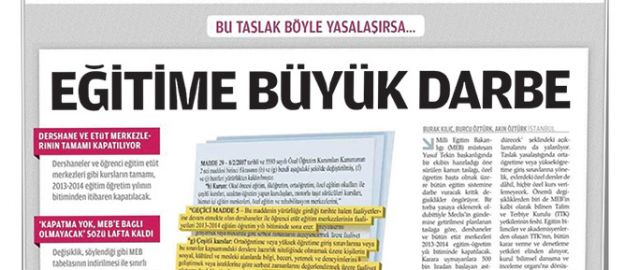 MEB’den Zaman’ın haberine yalanlama