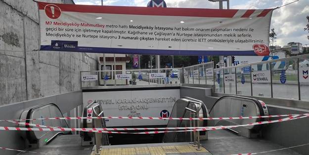 Mecidiyeköy-Mahmutbey Metro Hattı'nda yangın çıktı