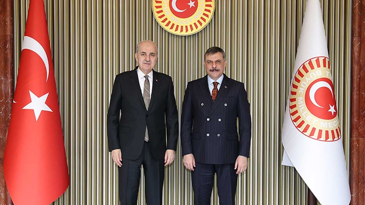 Meclis Başkanı Kurtulmuş, Bakan Çiftçi'yi kabul etti
