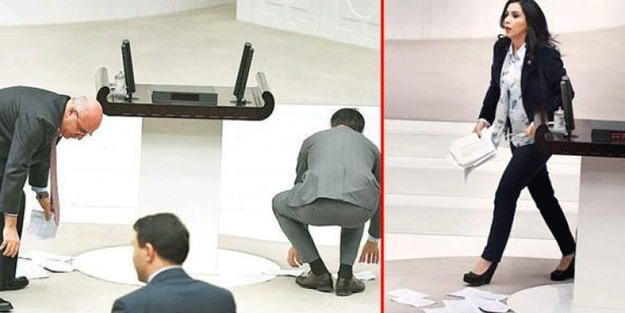 Meclis kürsüsünde yırtıp attı… Toplama onlara düştü