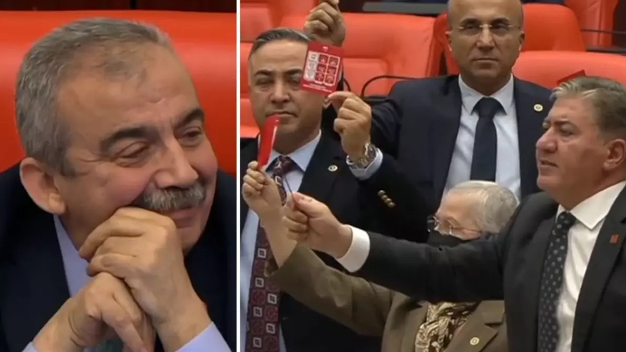 Mecliste kırmızı kart müsameresi! Sırrı Süreyya Önder CHP ile böyle dalga geçti