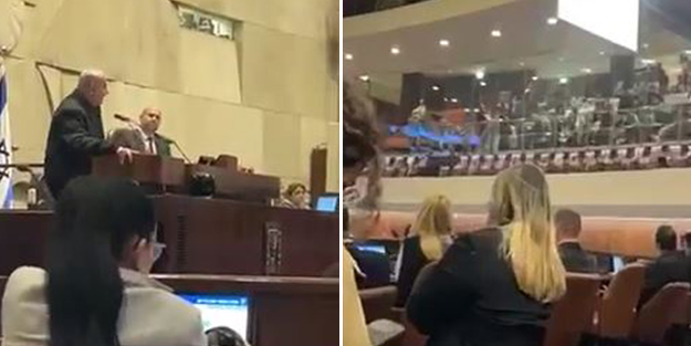 Meclis'te konuşma yapan Netanyahu'ya şok! Neye uğradığını şaşırdı