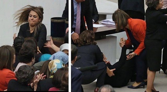 Meclis'teki kavgada Şafak Pavey'in protezi çıktı