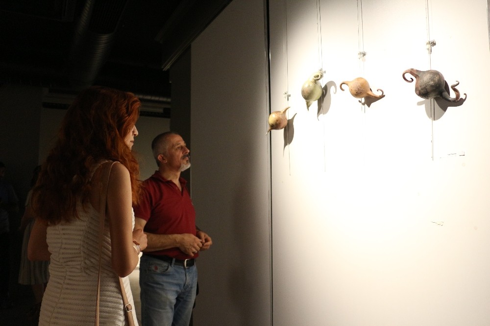 MEDAŞ Sanat Galerisinde seramik sergisi açıldı 
