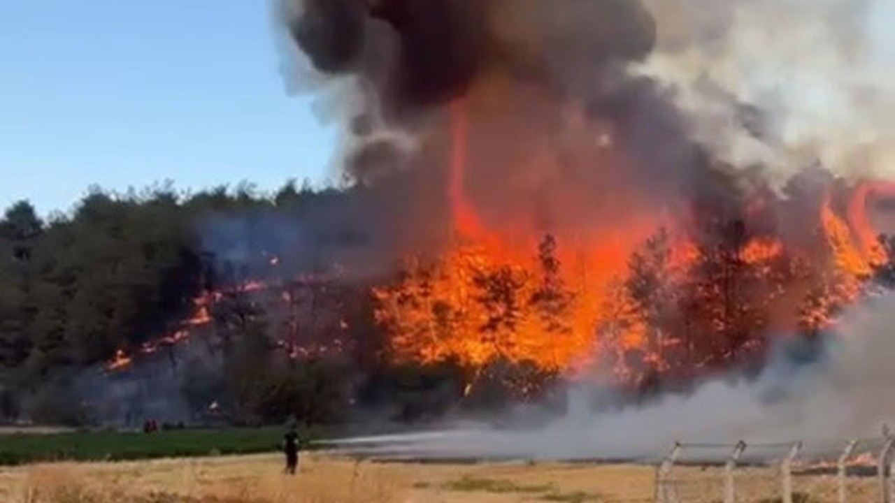Medetli Köyü’nde yeni yangın başladı
