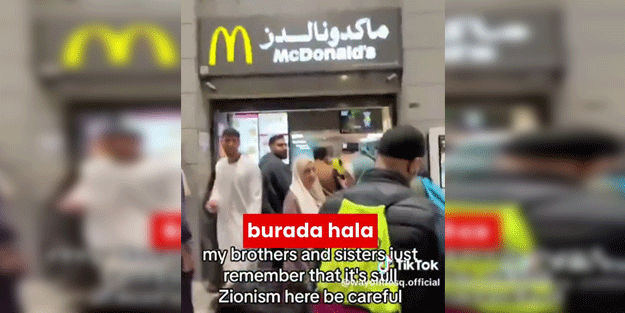 Medinelileri McDonald's kuyruğunda ABD'li vatandaş uyardı!