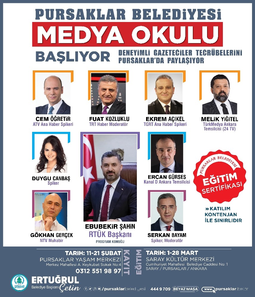 Medyanın duayenleri Pursaklar’da 