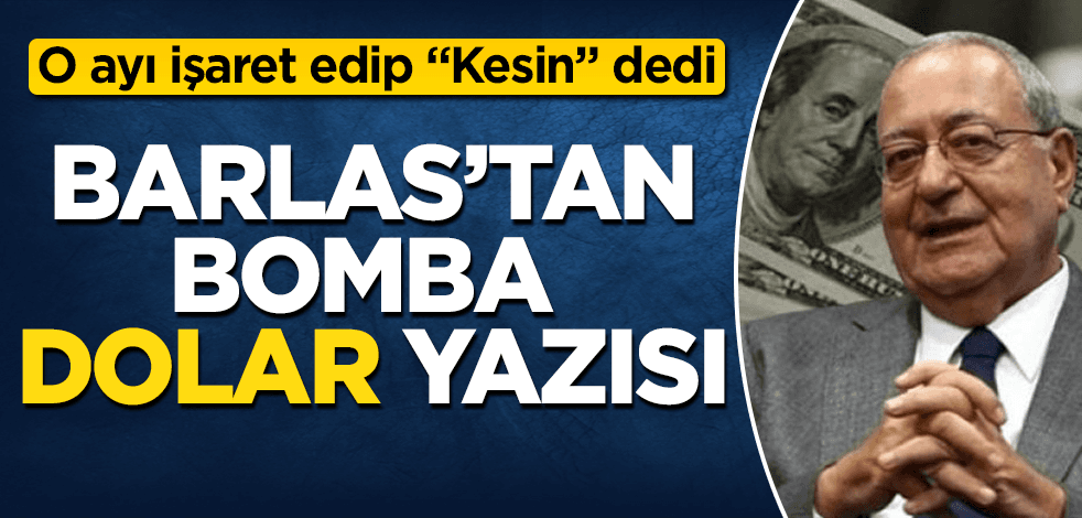 Mehmet Barlas'tan bomba 