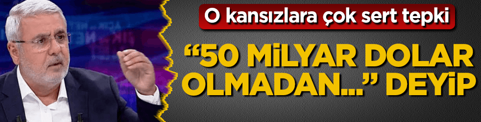 Mehmet Metiner'den o kansızlara çok sert tepki