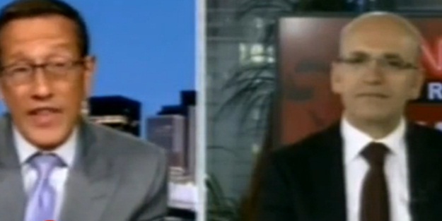 Mehmet Şimşek CNN sunucusunu bozdu