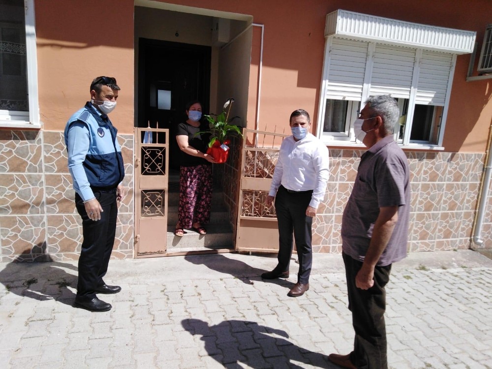 Mehmetçiğin çiçeği annesine ulaştırıldı 