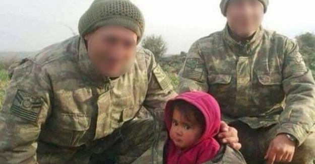Türk askerinden Afrin'deki sivillere şefkat eli