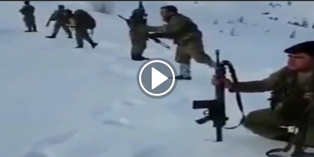 Mehmetçikten -15 derecede Mannequin Challenge