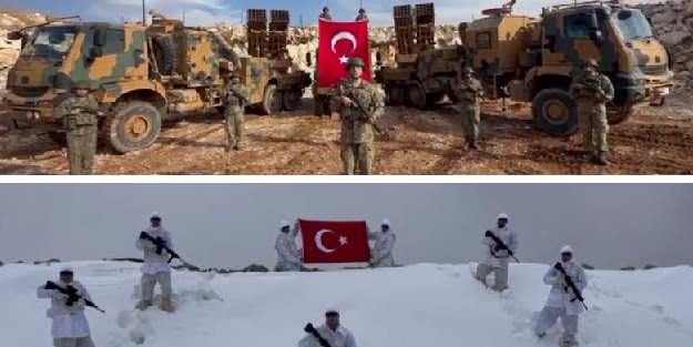 Mehmetçik’ten Türkiye’ye yeni yıl mesajı