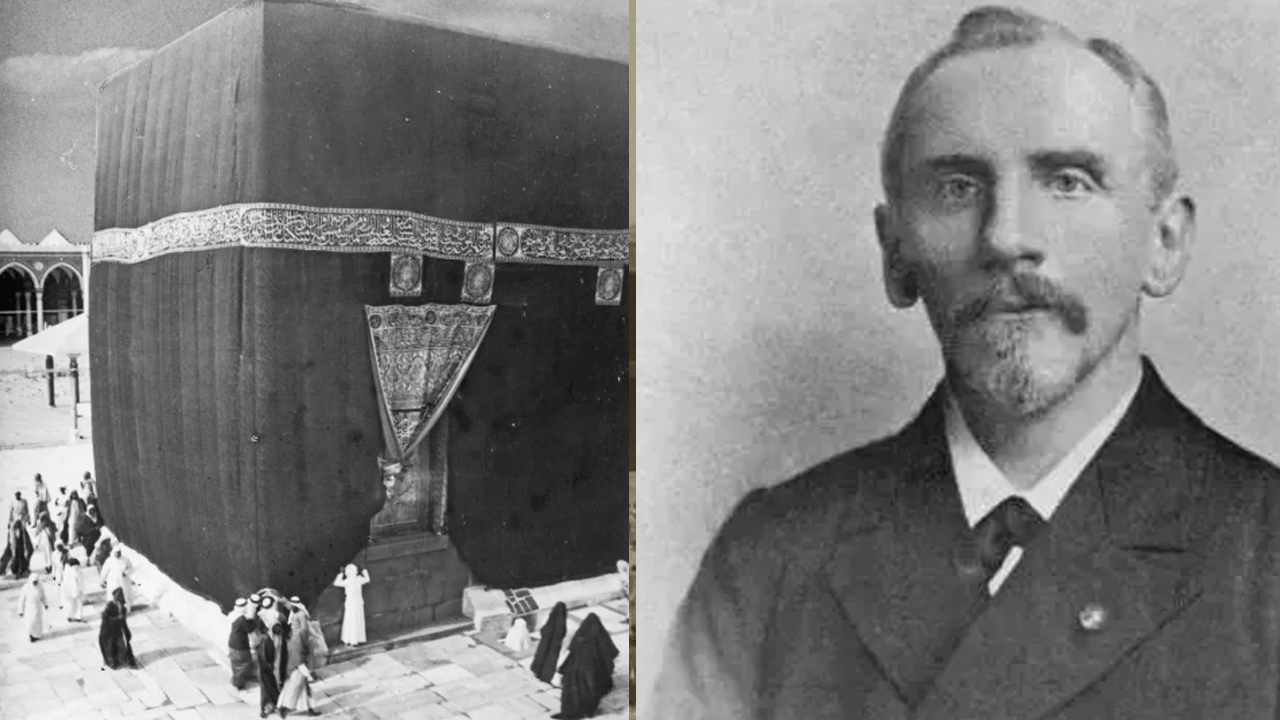 Mekke'ye girmek için önce Müslüman sonra sünnet olan Avrupalı casus Müslümanlara imamlık bile yapmış!