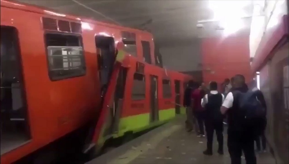 Meksika’da feci metro kazası: 1 ölü, 45 yaralı 