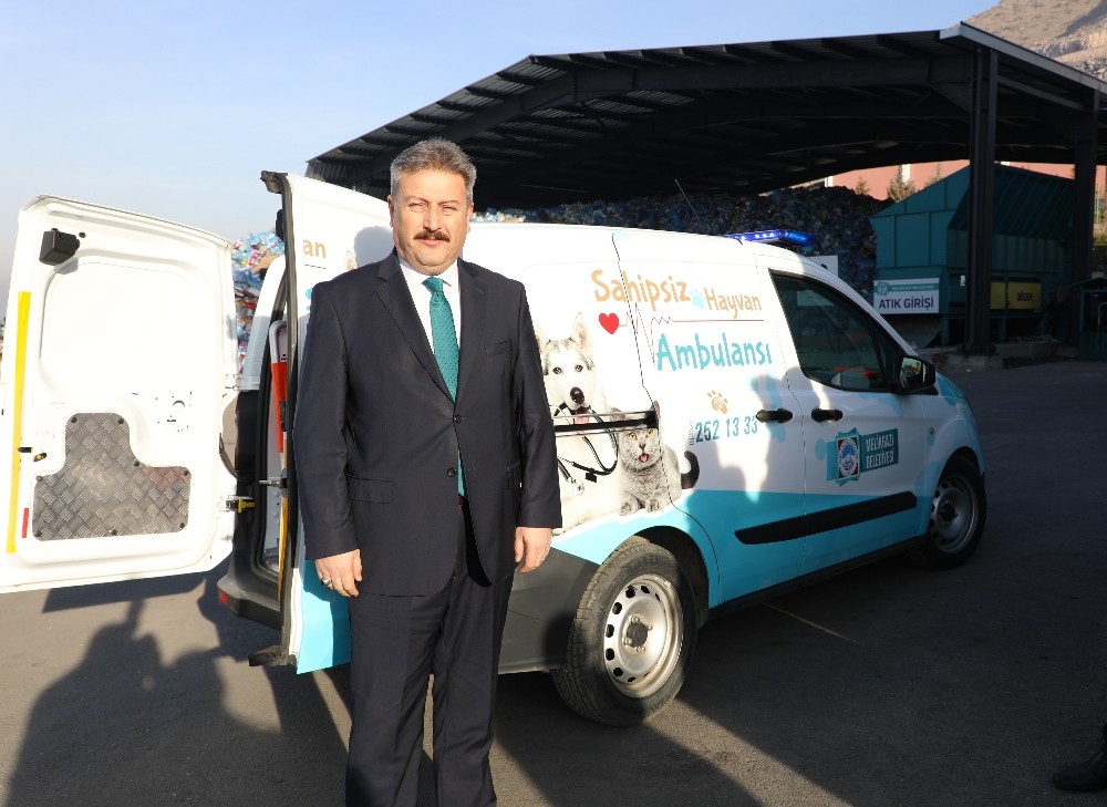 Melikgazi hayvan ambulansı göreve başladı 