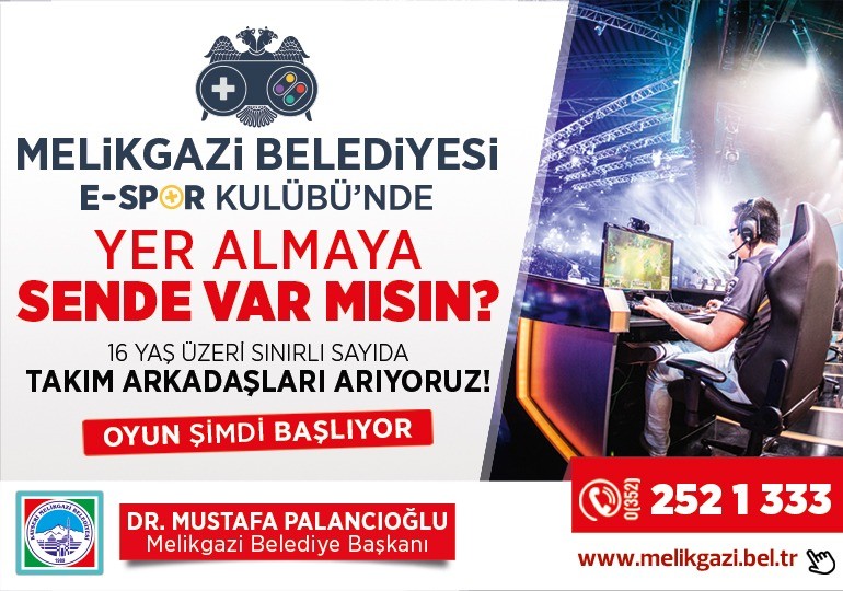 Melikgazi’de ilk e-spor kulübü kuruluyor 