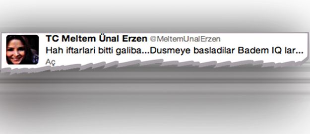Meltem Erzen’den büyük küstahlık