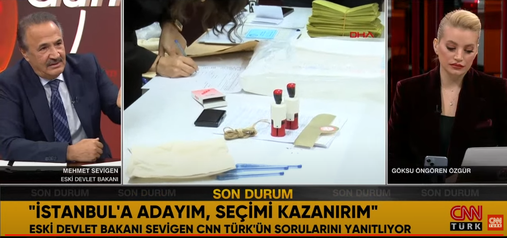 Memleket Partisi İstanbul Büyükşehir Belediye Başkan adayı Mehmet Sevigen Muharrem İnce ile görüştüm aday olacağımı söyledim.