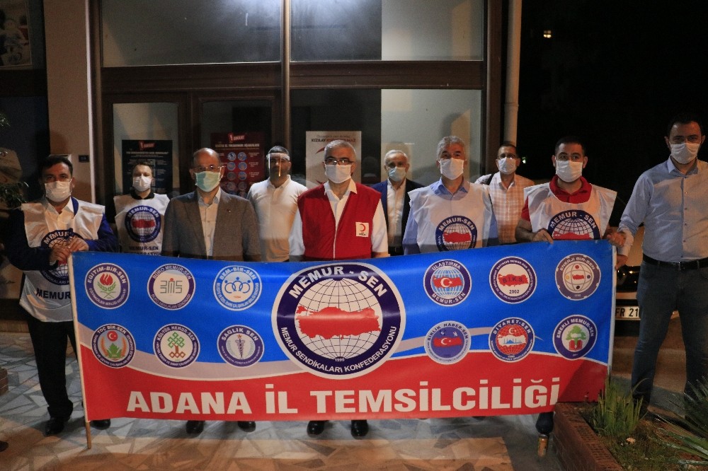 Memur-Sen Adana Temsilciğinden Kızılay’a kan bağışı 