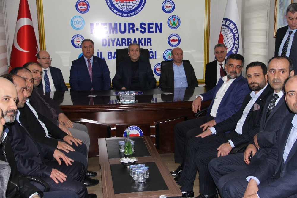 Memur-Sen Diyarbakır Şube Başkanı Ensarioğlu’na ziyaret 