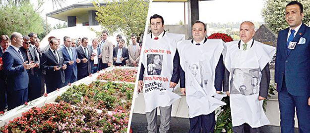 Menderes dualarla anıldı