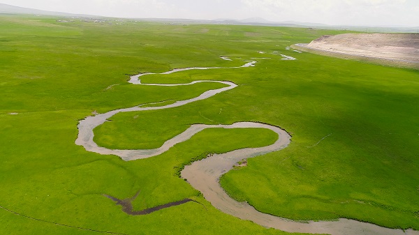Menderesler havadan böyle görüntülendi