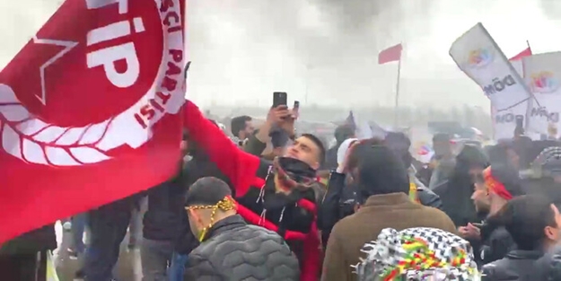 Meral Akşener yoldaşlarını görsün! HDP'nin kutlamasında "Öcalan" küstahlığı