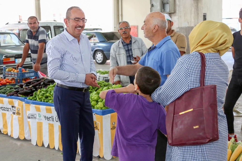 Meram Yerli Ürün Pazarı ilgi görüyor 