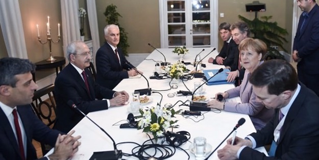 Merkel CHP ve HDP'lilerle görüştü