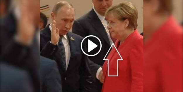 Merkel'den Putin'e 'bir sus artık' bakışı