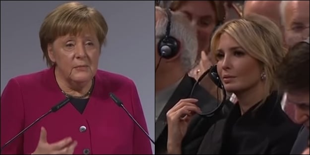 Merkel'in sözleri Ivanka Trump'a renk attırdı