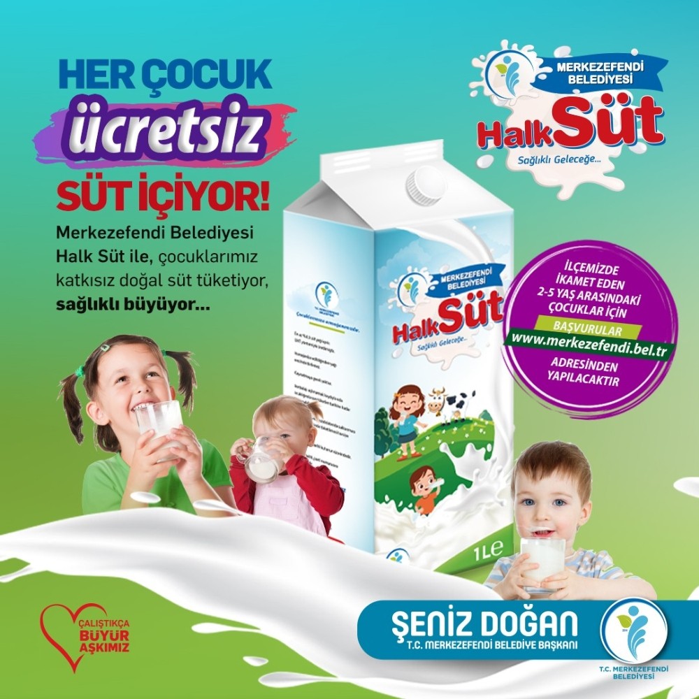 Merkezefendi Belediyesi’nin ‘Halk Süt’ projesi hayata geçiriliyor 