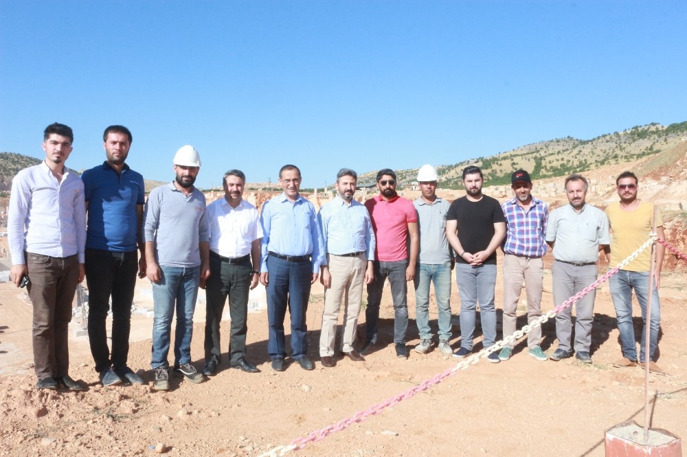 Mermer işletmelerindeki sorunlar yerinde görüldü 