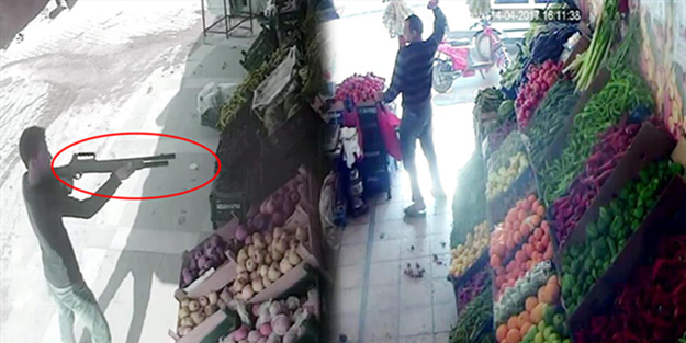 Mermilere domatesle karşılık veren vatandaş!