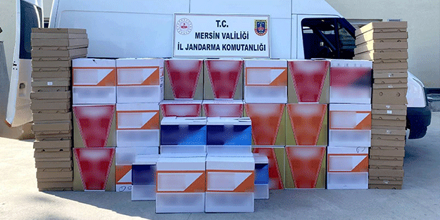 Mersin'de 1 milyon adet ele geçirildi